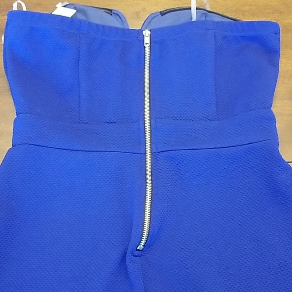 Blue strapless dress - Picture 3 of 7